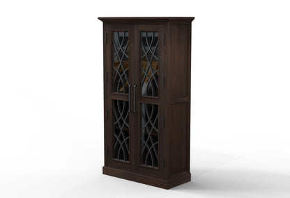 Morrison 40" 2 Door Cabinet - Natural + Black