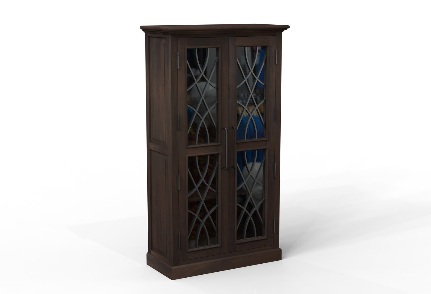 Morrison 40" 2 Door Cabinet - Natural + Black