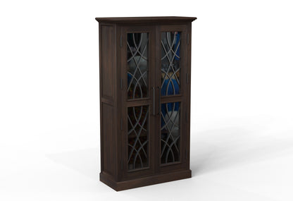 Morrison 40" 2 Door Cabinet - Natural + Black