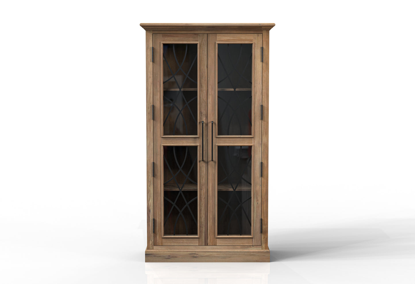 Morrison 40" 2 Door Cabinet - Natural + Gray