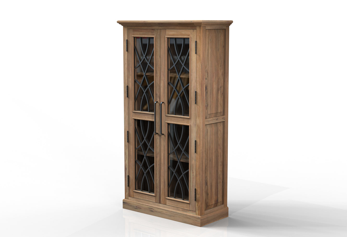 Morrison 40" 2 Door Cabinet - Natural + Gray