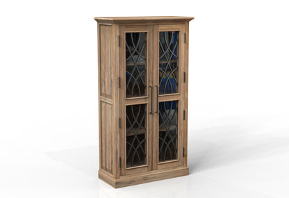 Morrison 40" 2 Door Cabinet - Natural + Gray
