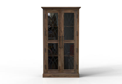 Morrison 40" 2 Door Cabinet - Natural + Smoke