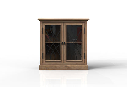 Morrison 40" 2 Door Cabinet - Natural + Gray
