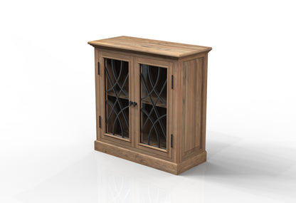 Morrison 40" 2 Door Cabinet - Natural + Gray