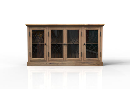 Morrison 76" 4 Door Sideboard - Natural + Gray