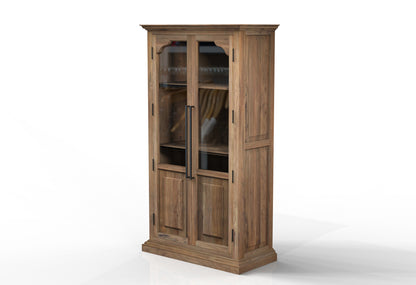Bradshaw 40" 2 Door Cabinet - Natural + Gray