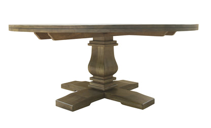 Drake 72" Round Dining Table - Distressed Natural