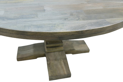 Drake 72" Round Dining Table - Distressed Natural