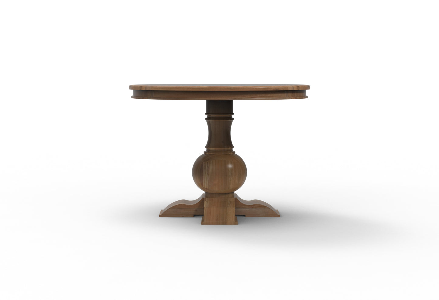 Weston 42" Acacia Round Dining Table - Natural + Gray