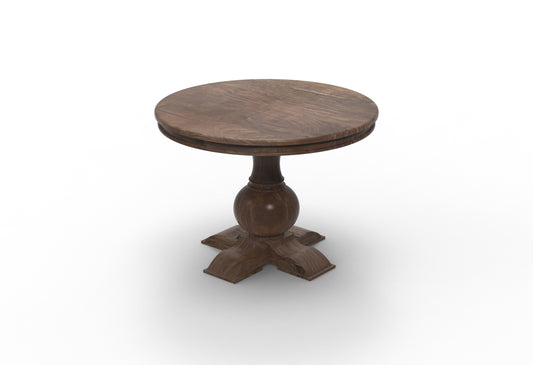 Weston 42" Acacia Round Dining Table - Smoke