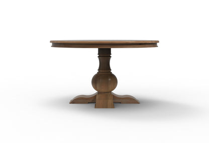 Weston 53" Acacia Round Dining Table - Natural + Gray