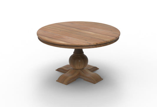 Weston 53" Acacia Round Dining Table - Gray