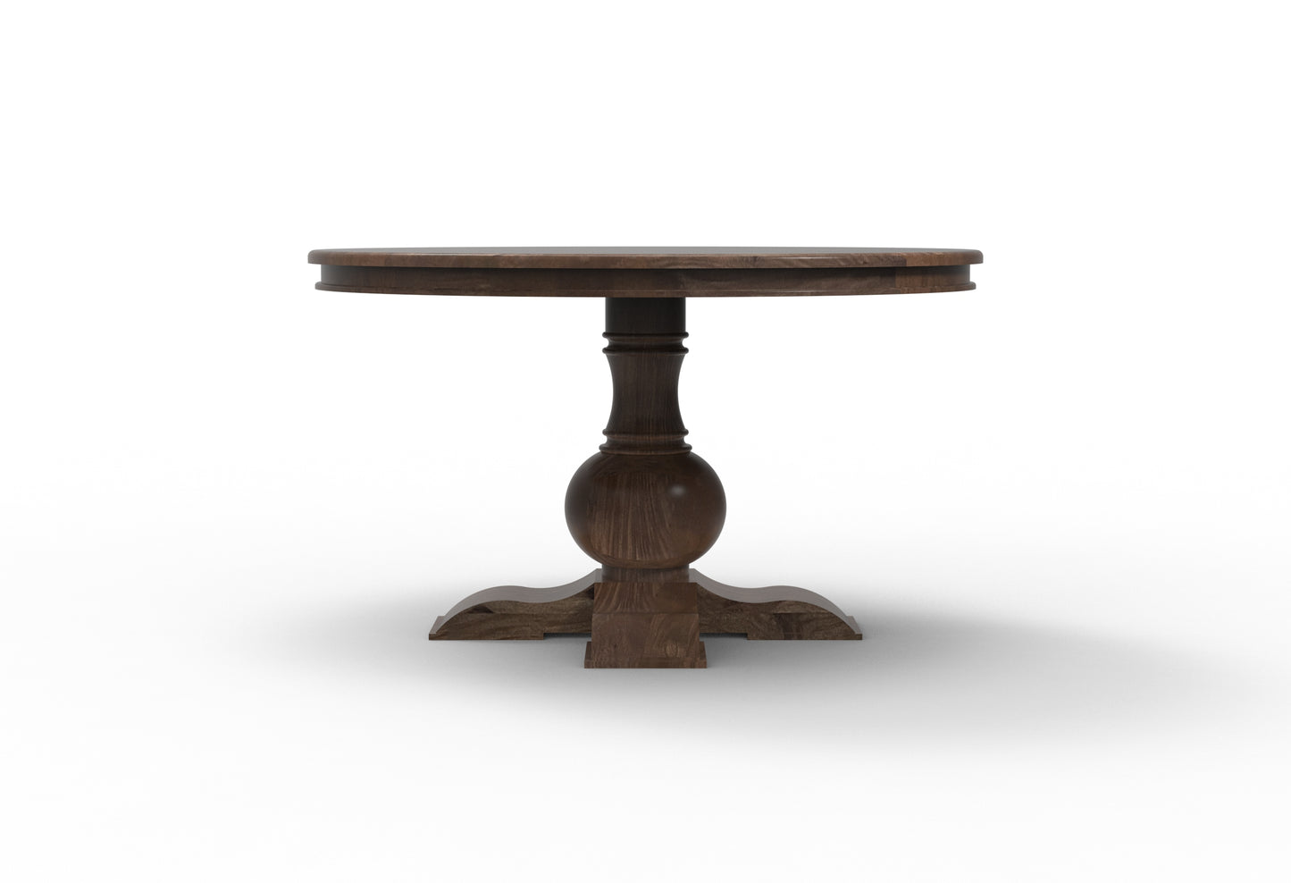 Weston 53" Acacia Round Dining Table - Natural + Smoke