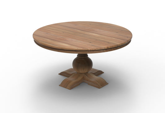 Weston 60" Acacia Round Dining Table - Gray