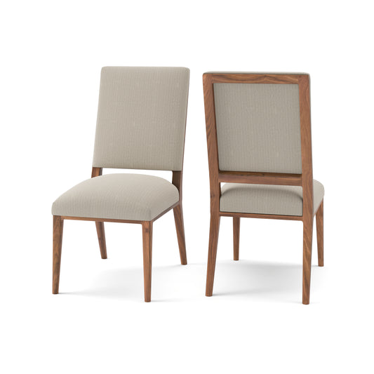 Willis Deconstructed Dining Chair -  Performance Ecru + Natural