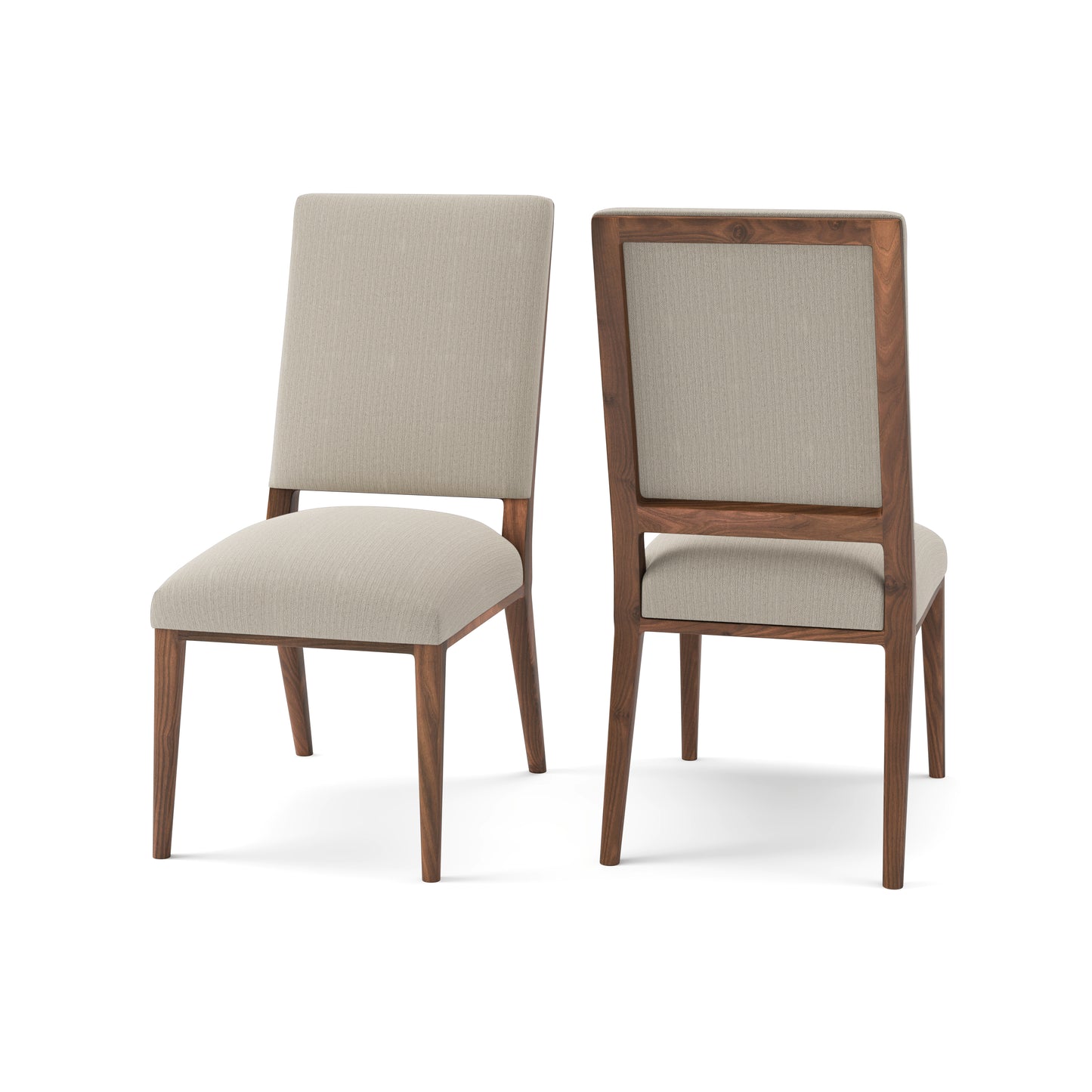 Willis Deconstructed Dining Chair -  Performance Ecru + Natural + Smoke