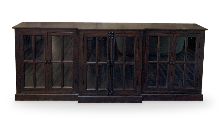 Billings 100" Breakfront 6 Door Sideboard - Black