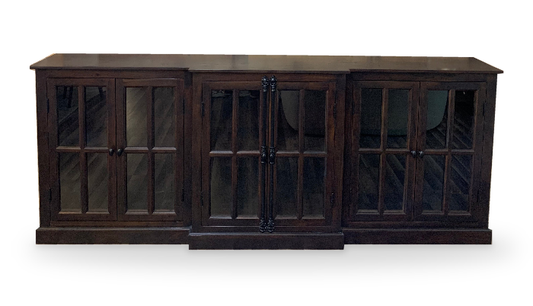 Billings 100" Breakfront 6 Door Sideboard - Black