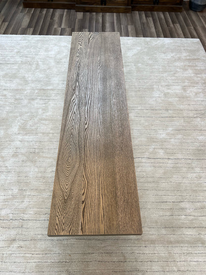 Wallace 72" Oak Dining Bench - Sandblasted Natural