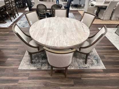 Drake 72" Round Dining Table - Sand Wash