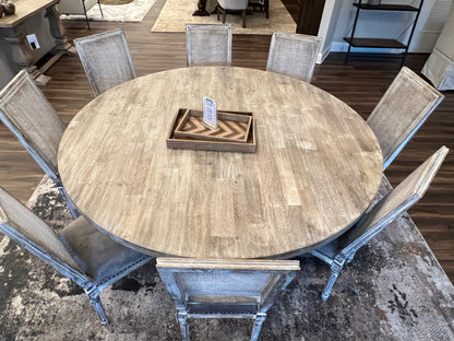 Drake 72" Round Dining Table - Sand Wash