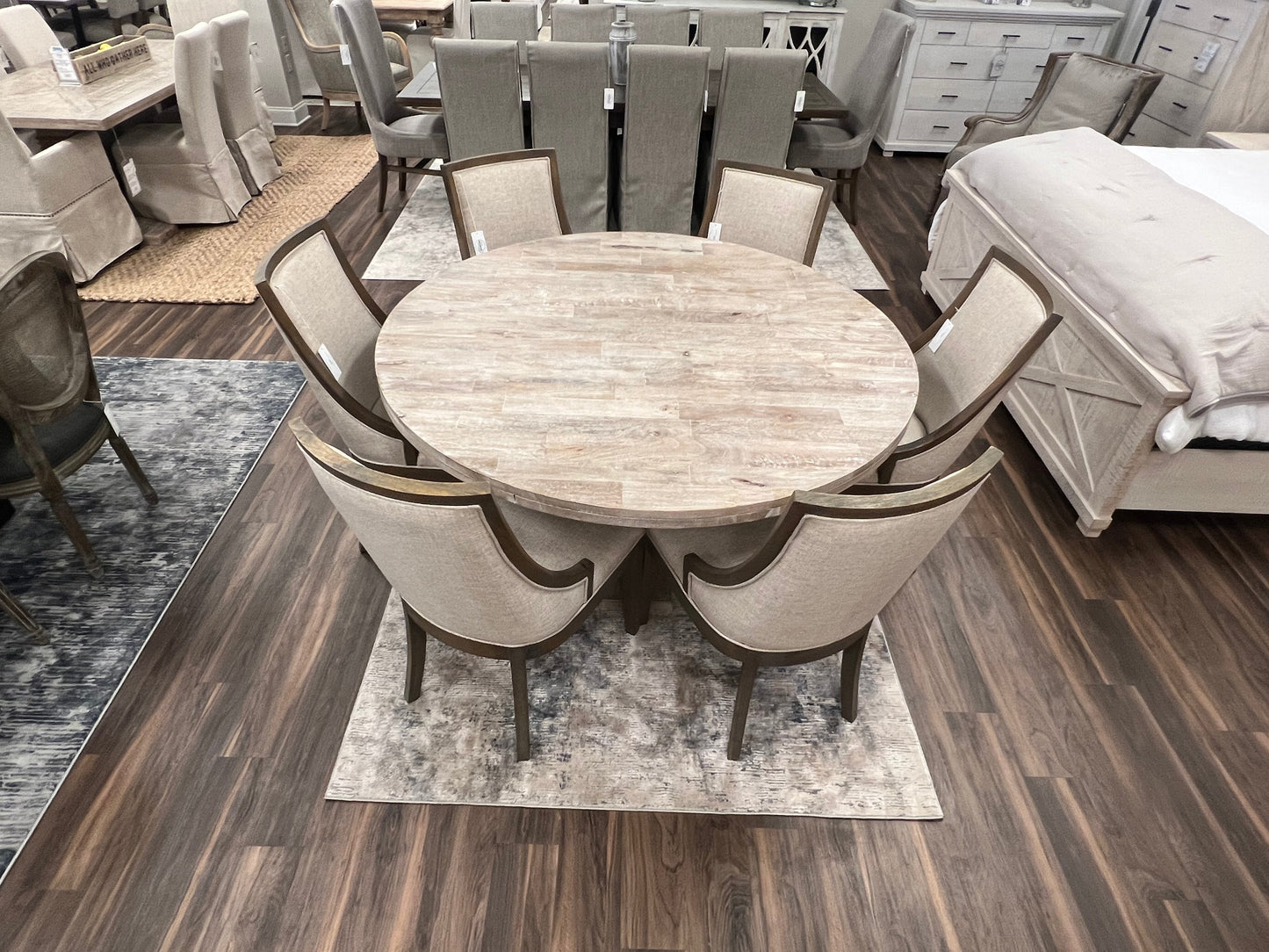 Drake 60" Round Dining Table - Sand Wash