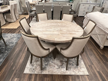 Drake 60" Round Dining Table - Sand Wash