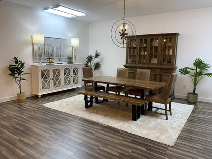 Malcolm Acacia 84" Live Edge Dining Table - Natural